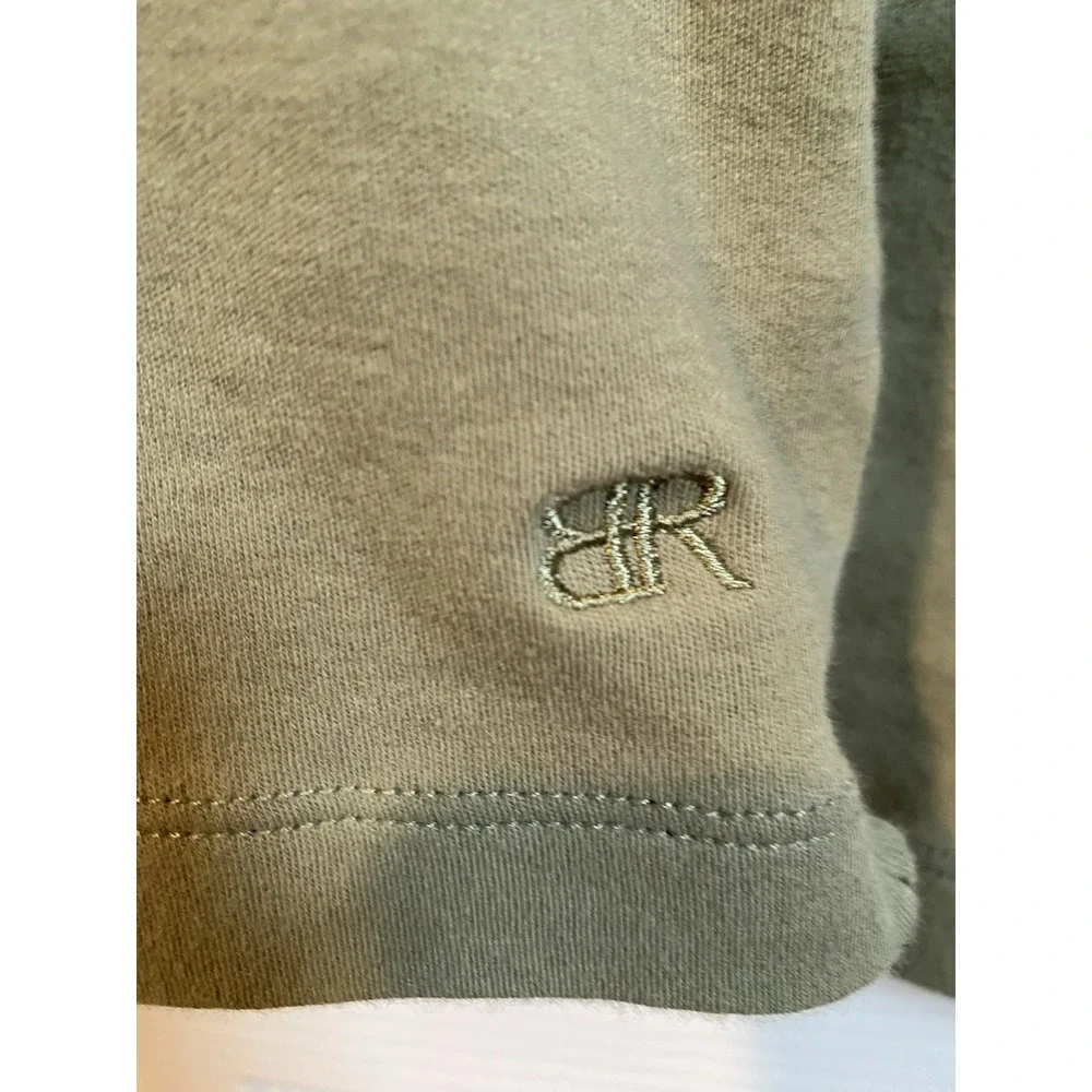 Banana Republic Men's Olive Long Sleeve Collared Polo Shirt Size L